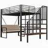 Etagenbett 140x200 cm mit Polstersofa & Stauraum – Hochbett Produktbild-Vorschau 9