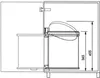 Hailo 3555-001 Compact-Box M Prullenbak 15L Wit Anteprima dell’immagine prodotto 27