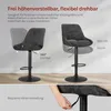 WOLTU Barhocker 2er Set, Höhenverstellbarer Barstuhl, 360° Produktbild-Vorschau 8