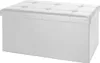CASARIA® Banc de rangement blanc 80 x 40 x 40 cm Siège Voir les images du produit 8