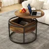 Stolik kawowy Vicco Marlo Drewno 57 x 57 cm, Model 55945 Podgląd zdjęcia produktu 1