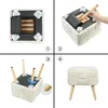 Sitzhocker Schminktisch Cord Hocker Fußhocker Schminkhocker Produktbild-Vorschau 5