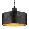 Hängeleuchte, schwarz-gold, 1 flammig, H 120 cm Produktbild-Vorschau 11