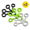 4FIZJO 3er‑Set Fingertrainer aus Latex, grün, grau, schwarz Produktbild-Vorschau 3
