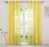 Gardinen Vorhänge Voile Gardine Transparent Dekoschal Uni Produktbild-Vorschau 1