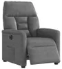 vidaXL Sillón reclinable eléctrico, color gris oscuro, Vista previa de la imagen del producto 2