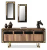 Holzschrank Anrichte Sideboard Braun Schrank Kommode Holz Produktbild-Vorschau 1