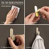 DEKAZIA® Lot de 4 crochets adhésifs Warm Greige (beige) – Voir les images du produit 4