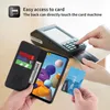 A person is using a phone case with card slots to make a payment at a card machine. Produktbild-Vorschau