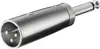 Goobay XLR-Adapter, AUX-Klinke 6,35 mm, Mono-Stecker zu Produktbild-Vorschau 1