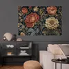 Posterpapier Poster - Tapestry Large Retro Flowers 60x40 cm Produktbild-Vorschau 2