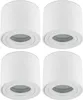 Four white cylindrical ceiling lights are arranged in a 2x2 grid against a white background. Produktbild-Vorschau