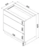 Küchenunterschrank 3 Schubladen - 80 cm - Weiß - ohne Produktbild-Vorschau 6