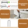 Letto divano Merax 140x190 cm con LED, letto imbottito con Anteprima dell’immagine prodotto 10