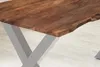 Esstisch Akazie nussbaumfarben 240 x 100 cm X-Gestell Produktbild-Vorschau 4