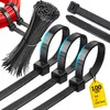 Opaska Zaciskowa Kablowa Mocna 4,6x250mm czarna 100 sztuk Podgląd zdjęcia produktu 1