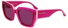 Karl Lagerfeld 6143s Damen-sonnenbrille Rosa Pink/CAT3 Frau Produktbild-Vorschau 1