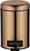A copper-colored pedal bin with a black pedal and lid. Anteprima dell’immagine prodotto