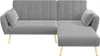 Merax Ecksofa mit Schlaffunktion, L-Form Klappsofa Produktbild-Vorschau 8