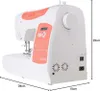 Side view of a white and orange Singer sewing machine with dimensions shown. Anteprima dell’immagine prodotto