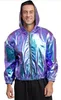 Hologramm Jacke Damen Herren Gr M Metallic Glänzend Produktbild-Vorschau 9