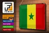 Blechschild Flagge Senegal 30x20cm Retro Flag of Senegal Produktbild-Vorschau 3