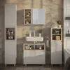 Badmöbel-Set Vicco Elnor Greige 4 Teile, Model 57566 Produktbild-Vorschau 3