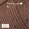 A close-up view of brown tweed yarn with small flecks of beige and black. Produktbild-Vorschau