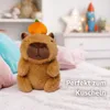 Capybara Kuscheltier 20 cm mit Orange – Niedliches Capybara Produktbild-Vorschau 4