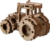 A 3D wooden puzzle tractor on a white background. Voir les images du produit