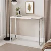 Furneo | Konsolentisch - 80 cm - Kaschmir / Chrom matt - Produktbild-Vorschau 2