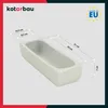 KOTARBAU® Céramique Pot de fleurs allongé intérieur blanc Voir les images du produit 3