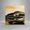 Bild auf Leinwand - Leinwandbild - Auto Chrom Rad - 30x30cm Produktbild-Vorschau 3