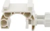 A white plastic clamp mechanism for a pool cover reel. Podgląd zdjęcia produktu