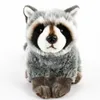 A plush toy raccoon is shown sitting on a white background. Produktbild-Vorschau