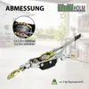 Handseilzug 4t 4000kg  mit Sicherheitslastenhaken Stahlseil Produktbild-Vorschau 3