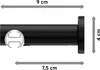 Interdeco Innenlaufstange / Gardinenstange mit Innenlauf Produktbild-Vorschau 2