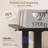 Close-up of a desk leg and support structure, highlighting its stability and load-bearing capacity. Produktbild-Vorschau