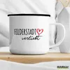 Huuraa Emaille Tasse Filderstadt verliebt 300ml Vintage Produktbild-Vorschau 3