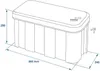 Boîte de rangement timon plastique 25L 565 x 245 x 290mm Voir les images du produit 9