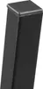 A close-up of the top of a black metal leg with a black plastic cap. Produktbild-Vorschau