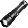 A black LED flashlight is shown against a white background. Anteprima dell’immagine prodotto