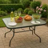 Ekspand | Stół ogrodowy – 120 x 70 cm – stabilny – czarny – Podgląd zdjęcia produktu 4