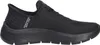 A side view of a black Skechers slip-on sneaker. Podgląd zdjęcia produktu