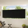 vidaXL Marquise latérale extensible 117x600 cm Noir Voir les images du produit 5
