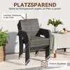 Yaheetech 2er Set Rattan Gartenstühle, stapelbar, Produktbild-Vorschau 5