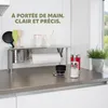 bremermann Étagère de cuisine avec porte-rouleau et Voir les images du produit 3
