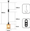 ZMH Lampe à suspendre Vintage Lampe à suspendre 1 flamme : Voir les images du produit 2