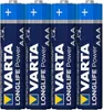 Four Varta AAA batteries lined up in a row against a white background. Anteprima dell’immagine prodotto