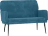 vidaXL Lavice modrá 108x79x79 cm Velvet Náhled obrázku produktu 1